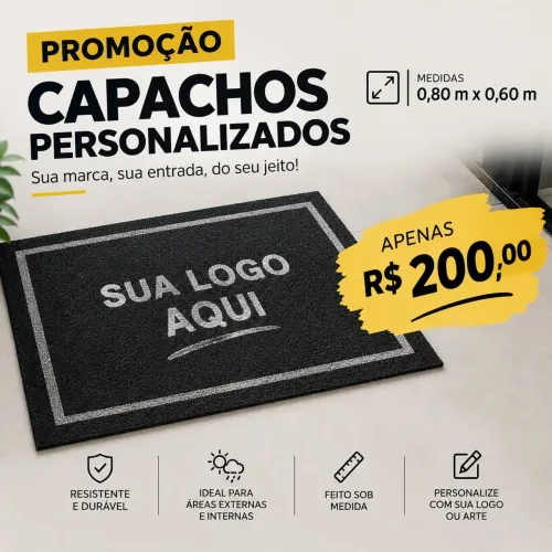 Capacho vinil personalizado