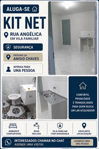 Kitnet Próx. à UNAMA - Água, Internet e IPTU Inclusos