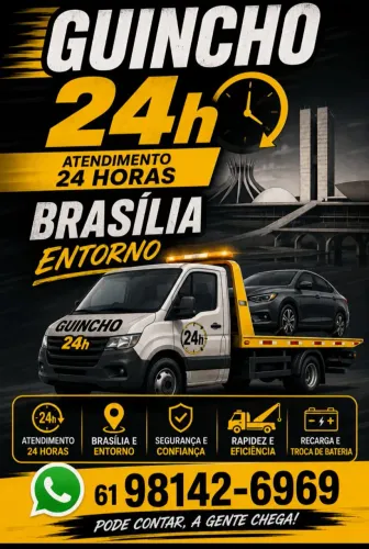 Guincho e Recarga de bateria 24 horas