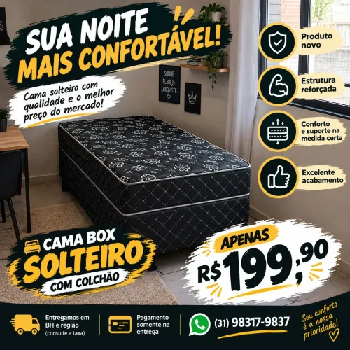 CAMA BOX SOLTEIRO PROMOÇÃO ?