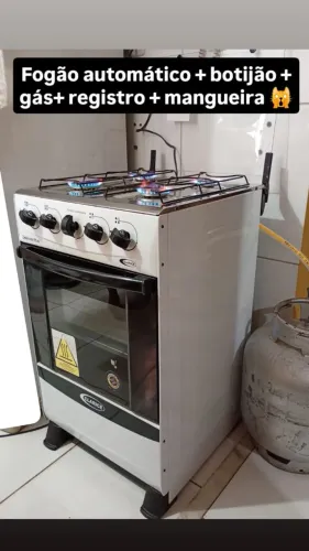 Fogão automático mais itens complementares
