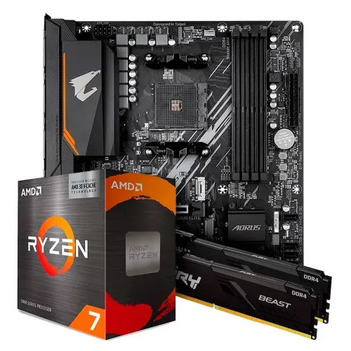 Kit upgrade Ryzen 7 5700x + 16gb ram + b550m aorus elite