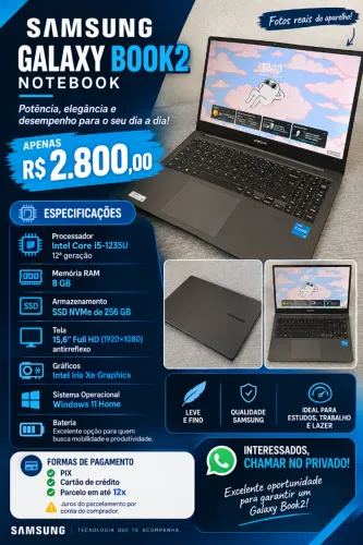 SAMSUNG GALAXY BOOK2 NOTEBOOK