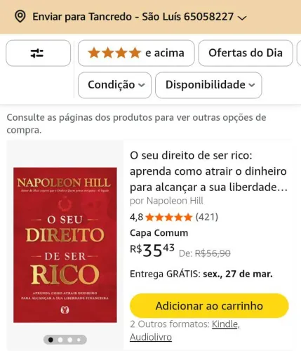 Combo especial Napoleon Hill. 20 cada unidade.