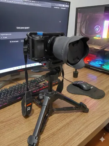 A6400 SONY + CAGE SMALLRIG + 2 BATTERIAS + CARREGADOR