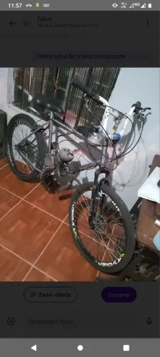 Bicicleta motorizada troco por som carro 