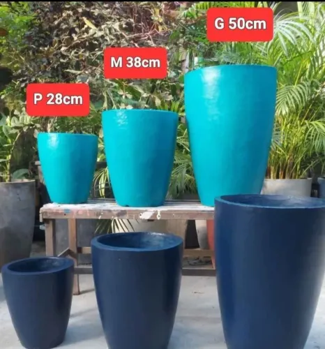 KIT COM 3 VASOS CIMENTO POR 100 REAIS TRABALHO COM A ENTREGA