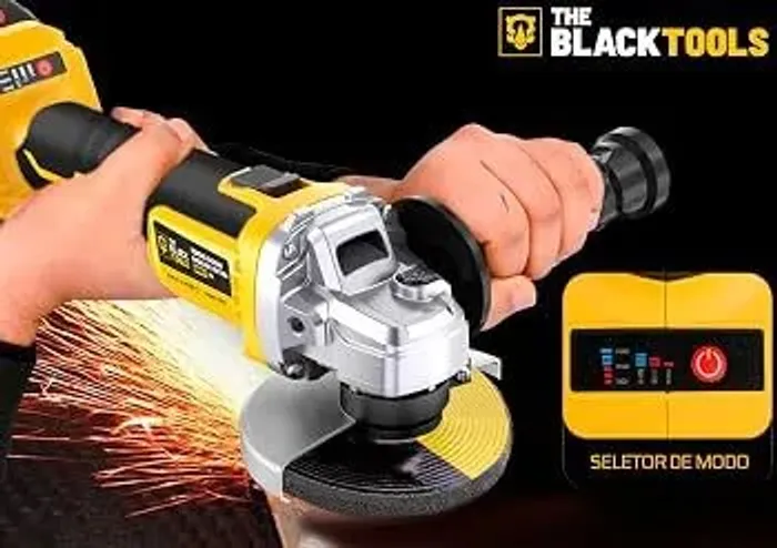Esmerilhadeira Lixadeira Angular Sem Fio A Bateria 4500mah 4.1/2 125mm The Black Tools