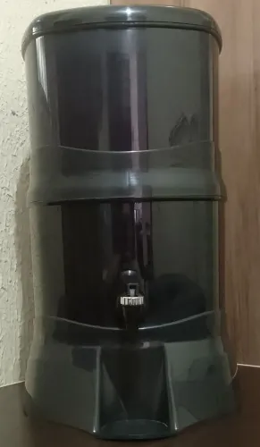 Filtro de Água Cristal 14L - acompanha (Vela e Boia) - Preto