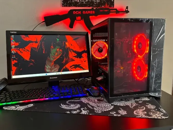 Pc gamer ryzen 5 com monitor