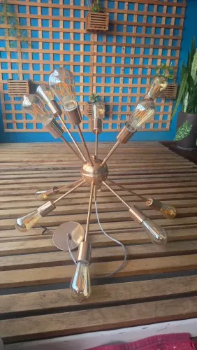 Lustre pendente Sputnik com 12 lampadas