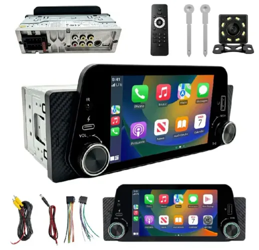Rádio MP5 bluetooth Carplay & Android auto