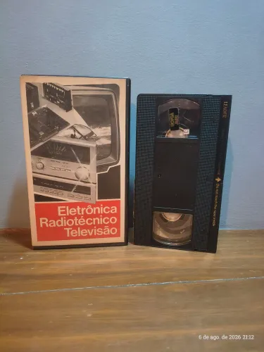 Vhs de rádio e TV antigo