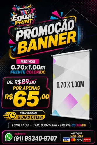 Banner em 2 dias úteis