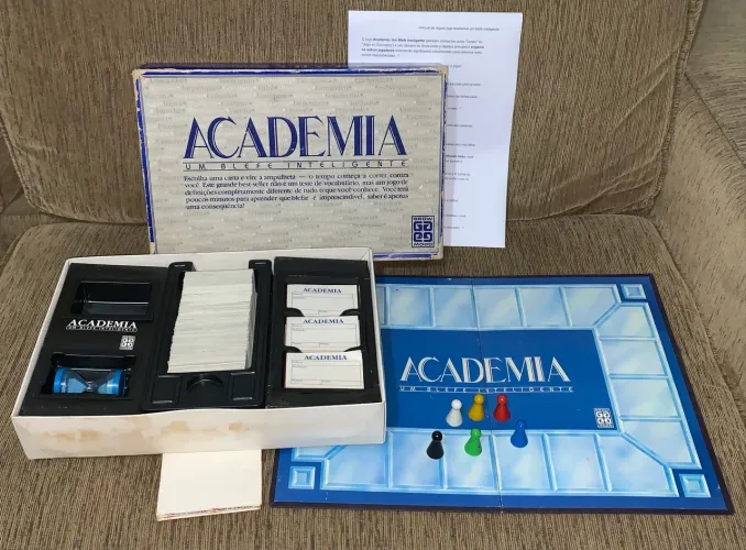 Jogo Academia Grow Um Blefe Inteligente Completo Antigo 1989