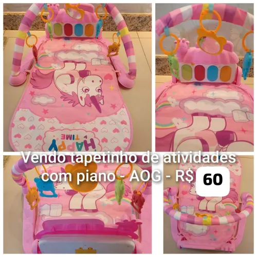 Vendo tapetinho de atividades rosa unicórnio