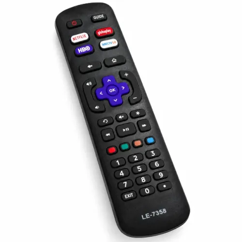 Controle Remoto Compatível LE-7358 para TV Roku Netflix Globoplay