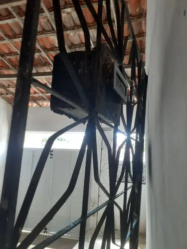 Portão de ferro para garagem