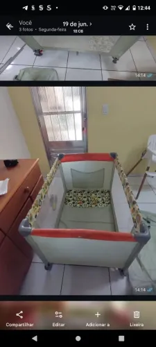 Cercadinho com colchão de espuma