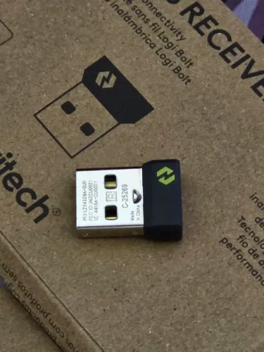 Receptor Logitech USB Logi Bolt Mouse e Teclado