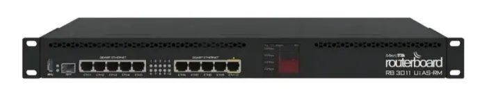 Roteador MikroTik RouterBOARD RB3011UiAS-RM com 10 Portas Gigabit e PoE