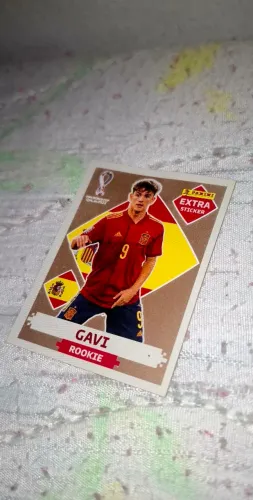 Figurinha Gavi Gold Extra Copa do Mundo de 2022