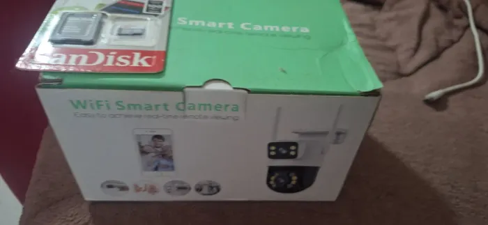 Camera de segurança 2 lentes + cartão de moria grátis