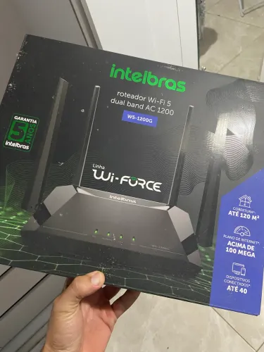 Roteador Intelbras Wi-Fi 5 dual band AC 1200 W5-1200G