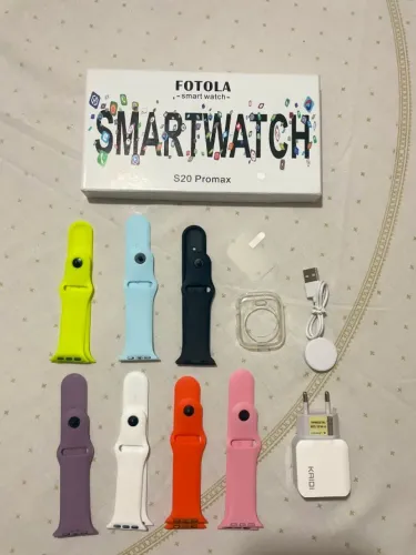 Smartwatch Fotola S20 Promax - Kit Completo com 7 Pulseiras