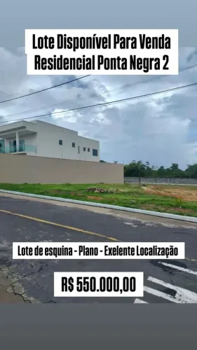 Ponta Negra 2 - Lote de Esquina a Venda