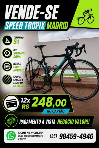 Speed Tropix Madrid 12x R$248