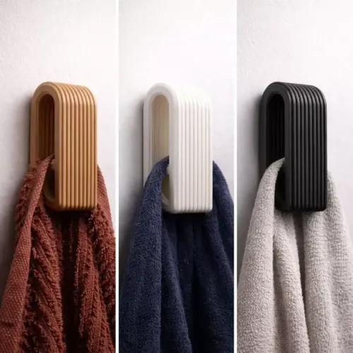 Kit Porta Toalha de Banheiro Suporte de Parede Resistente Fácil