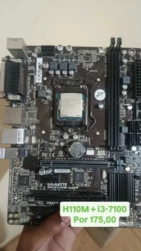 Kit placa mãe gigabyte + processador 1151