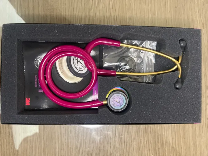 Estetoscópio Littmann lll Framboesa- NOVO