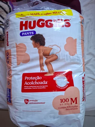 Fralda Huggies M 100 Unidades