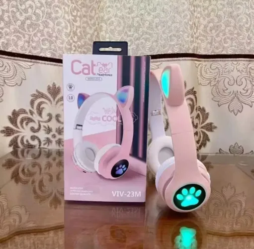Fone de ouvido bluetooth Orelha de Gatinho