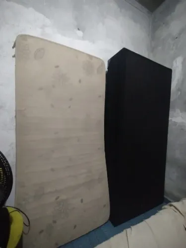 Cama box e colchão solteiro