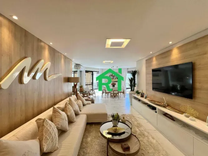 Apartamento à beira mar com 3 quartos (2 suítes) 2 vagas e lazer à venda em Pitangueiras,