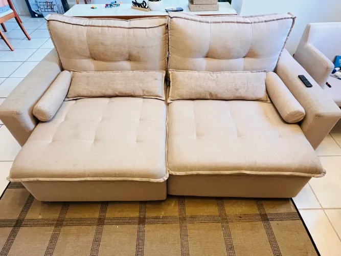 Sofá retrátil para a sala 