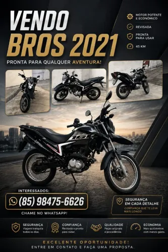 Honda NXR 160 Bros 2021 | 45 mil km | Excelente estado