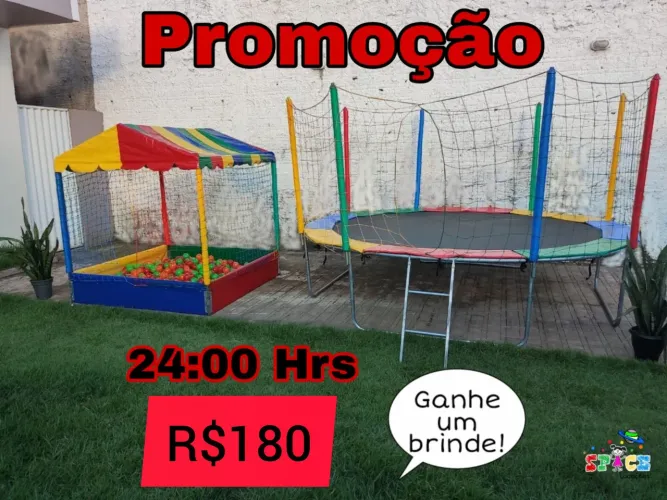 Pula pula e casinha bolinhas $180 24h