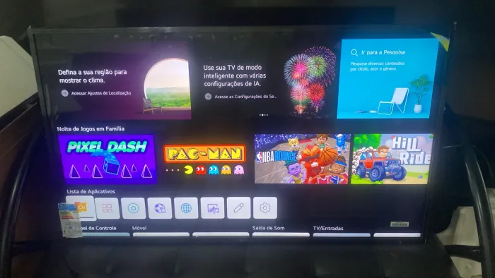 50 polegadas LG 4k Bhuetooth Alexia streaming jogos canais gratuitos