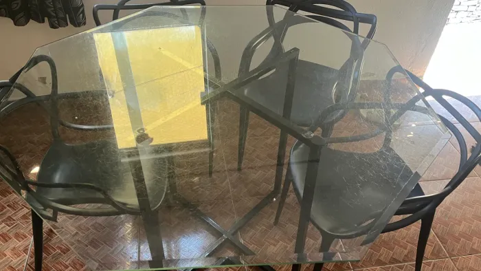 mesa de vidro