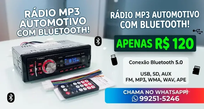 som automotivo Bluetooth - entregamos hoje mesmo !