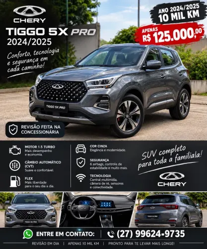 Chery Tiggo 5X Pro 1.5 Turbo Flex Aut. 2025