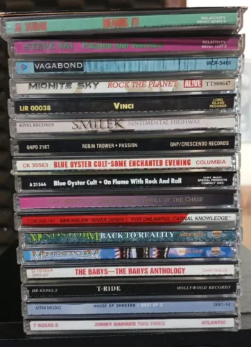 Coleção CDs Importados Originais de Hard Rock AOR e Heavy Metal Hard Rock (Lote 1 )