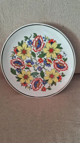Prato decorativo floral, inteiro vintaje.