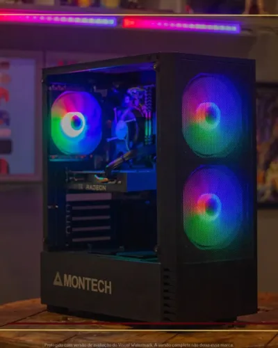 Gamer PC I3 10105 | 16GB RAM | SSD 256GB+1TB HD | RX 6500XT 4GB | H410 | 400W
