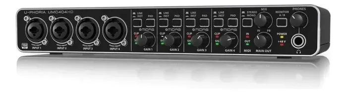 Interface de áudio Behringer U-Phoria UMC404HD 2ª geração