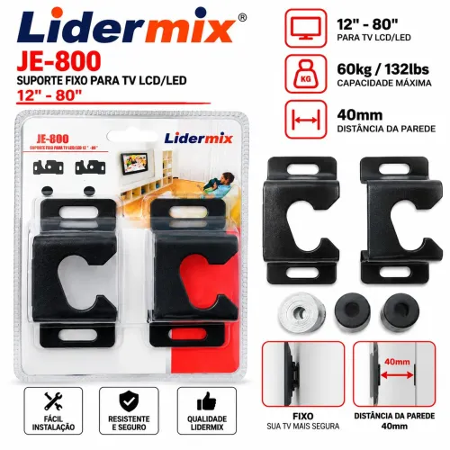 Suporte para tv Lidemix JE-800 12" a 80"